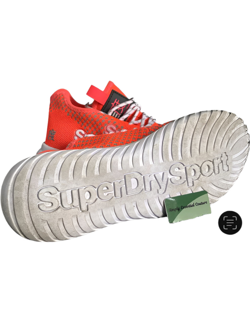 Superdry Orange Trainers Front - Bottom of Shoe