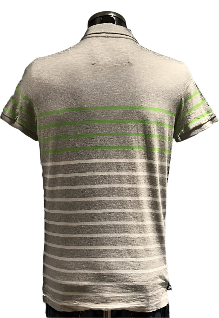 Superdry Bretton Stripe  Polo Shirt - Size M - Pre-loved