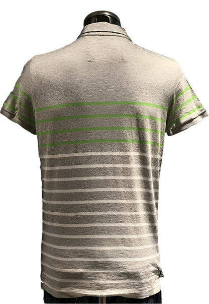Superdry Bretton Stripe  Polo Shirt - Size M - Pre-loved