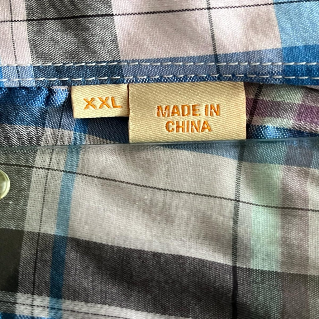 Boss Orange Lilac Check Shirt - Sizing
