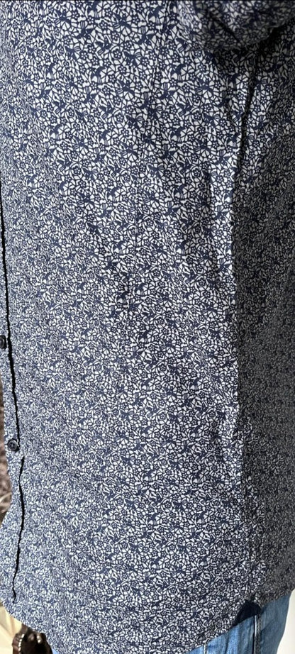 Ermenegildo Zegna Navy Shirt - Sticthed Detail
