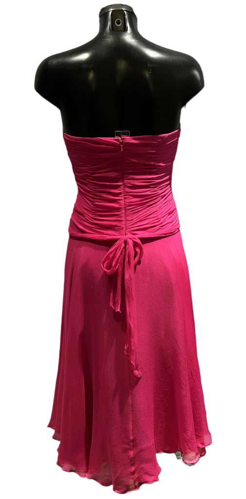 Monsoon Fuschia Pink Dress - Size UK12