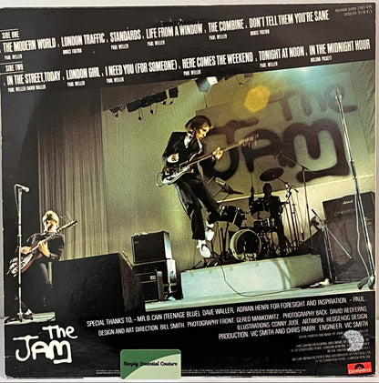 Rear of Vinyl record cover for 'This is the Modern World' by The Jam.
