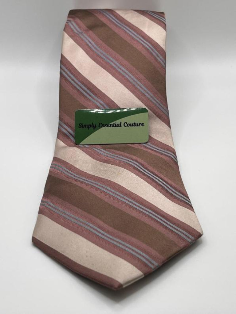 Calvin Klein Vintage Brown & Cream Tie