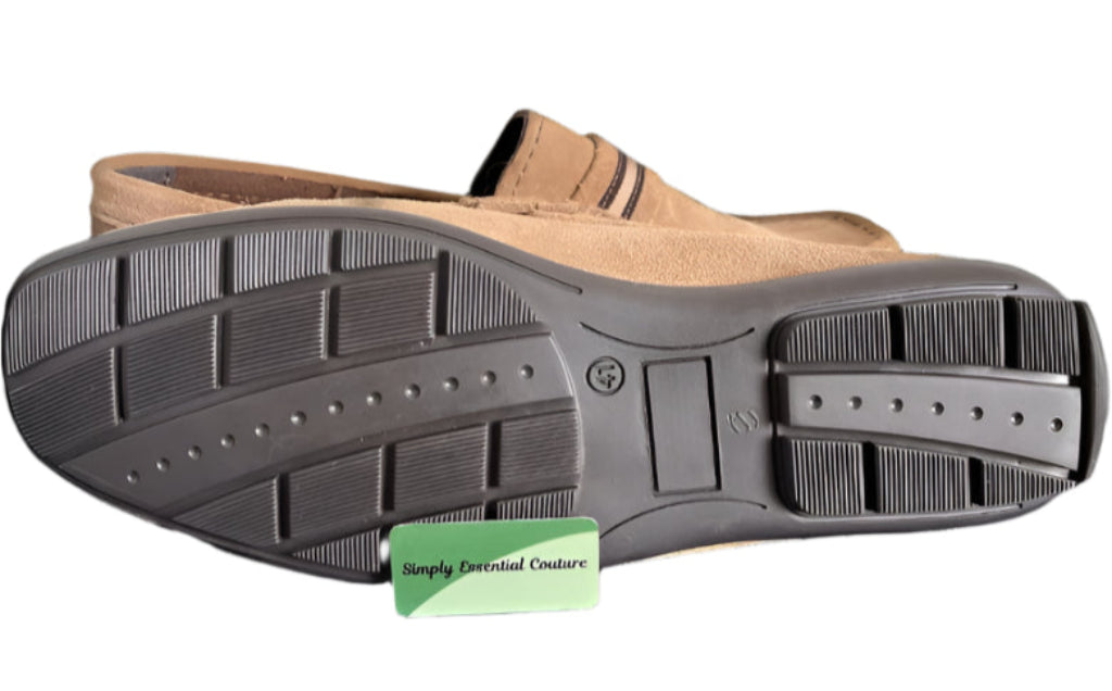 Conte Tan Suede Loafers - Size UK7