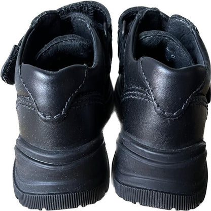Start-Rite Black Leather Campbell Boys Shoes size UK7E to 9H. NEW in Box