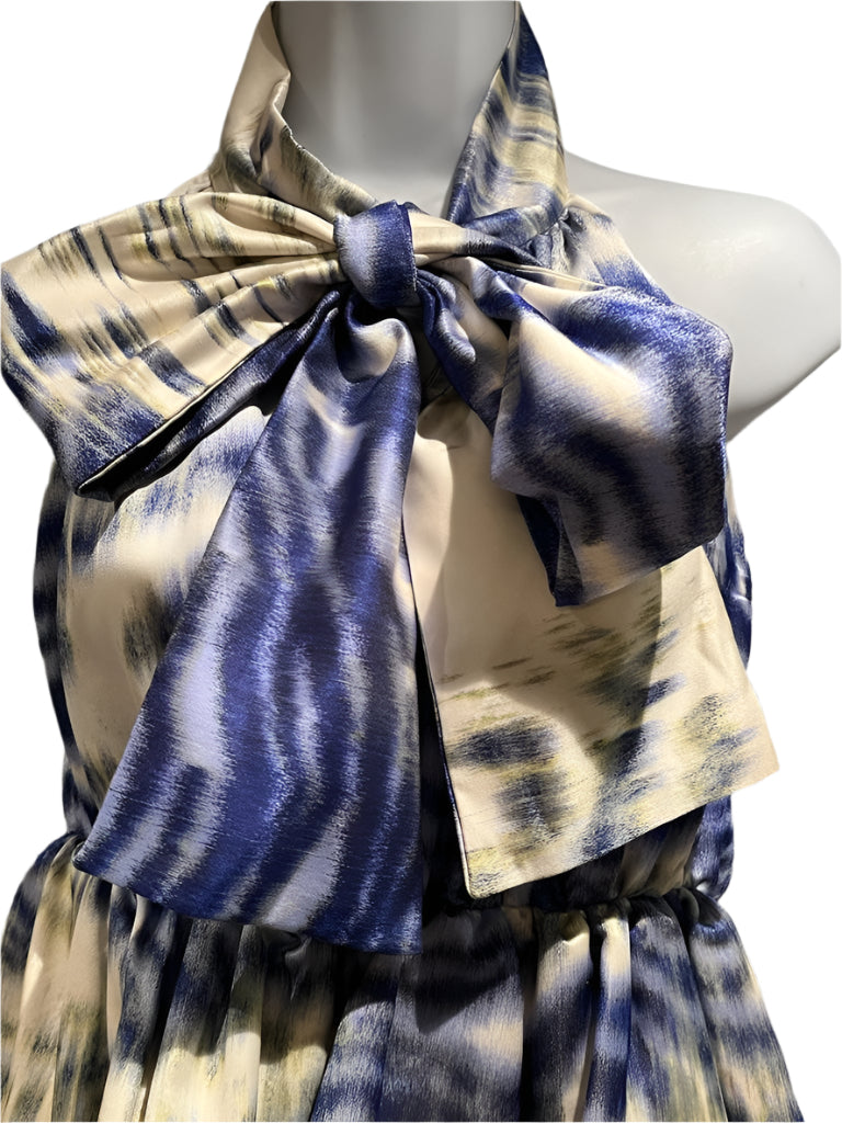 Mulberry Trippy Tiger Ruffle Dress - Bow