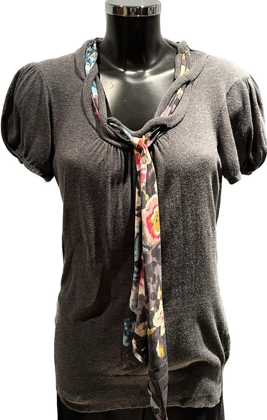 Ted Baker Grey Knitted Top - Size UK10