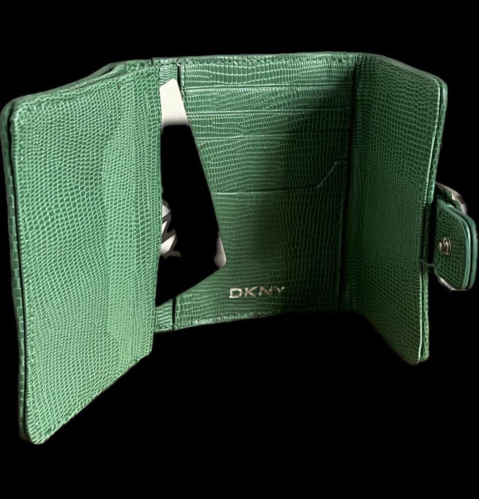 DKNY Green Monogram Bag & Purse - Pre-loved