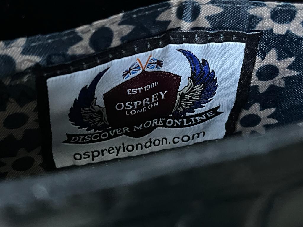 OSPREY Black Leather Alice Clutch Bag