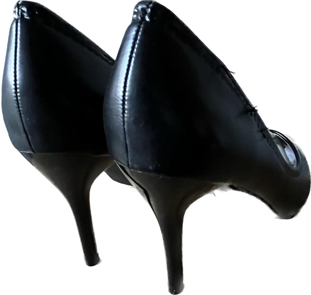 Bellucci Black Court Shoes - Size UK6