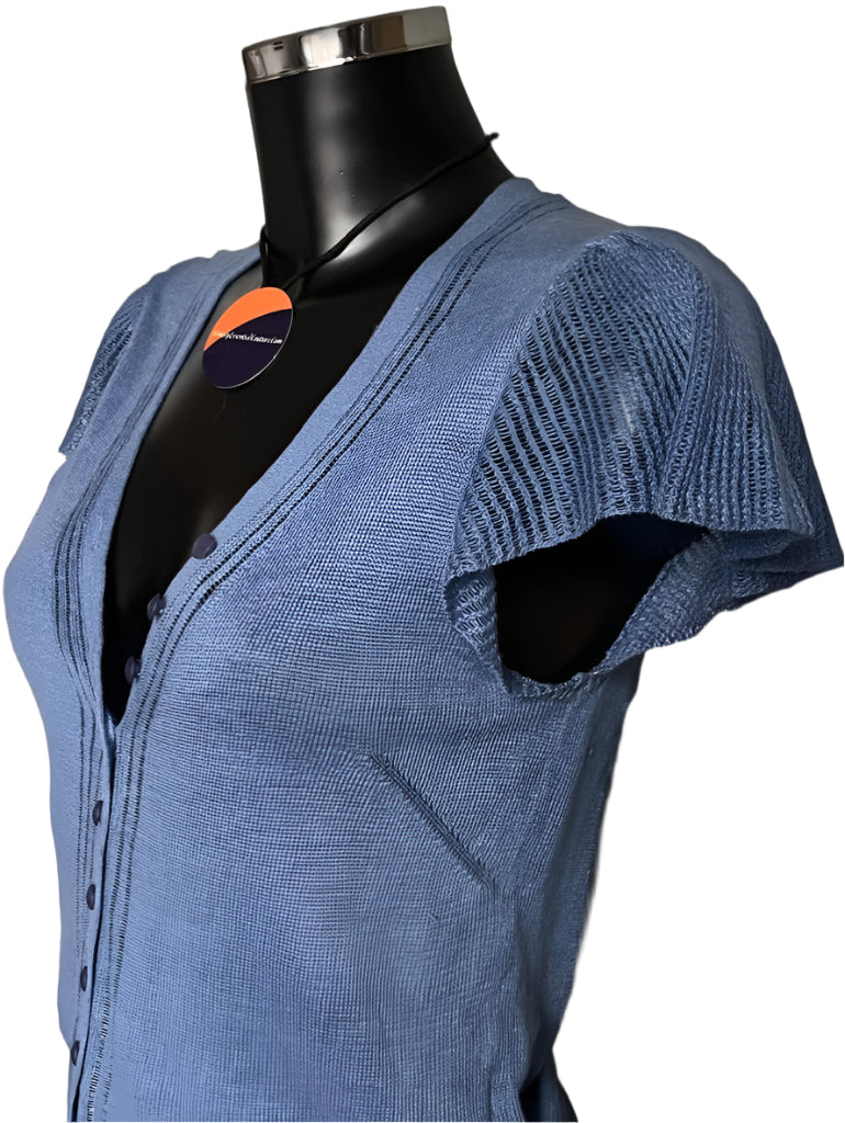 Whistles Blue Cardigan - Size UK10