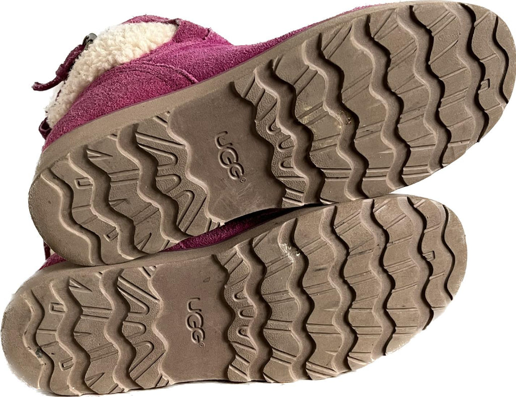 UGG Pink Suede Boots - Size UK3 - Soles