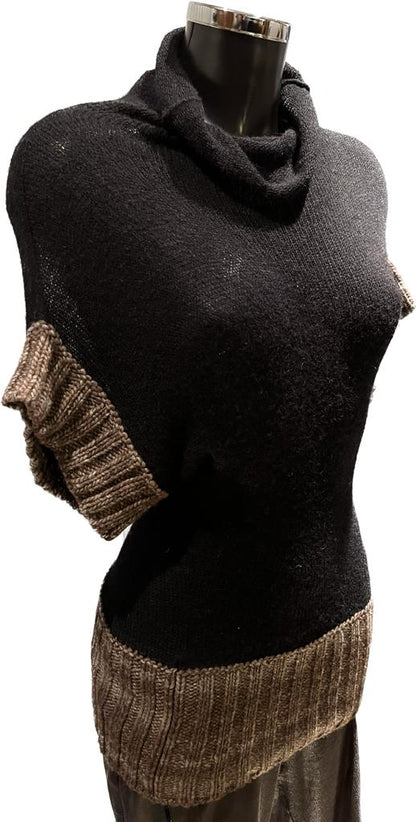 Gazebo black Knitted Top - Size S - Side