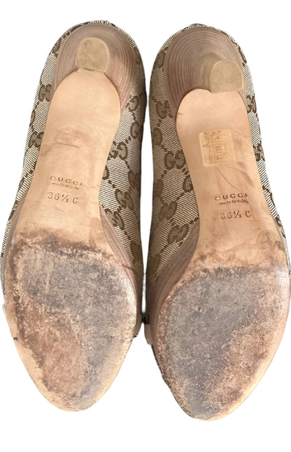 GUCCI Monogram Canvas Shoes - UK3.5