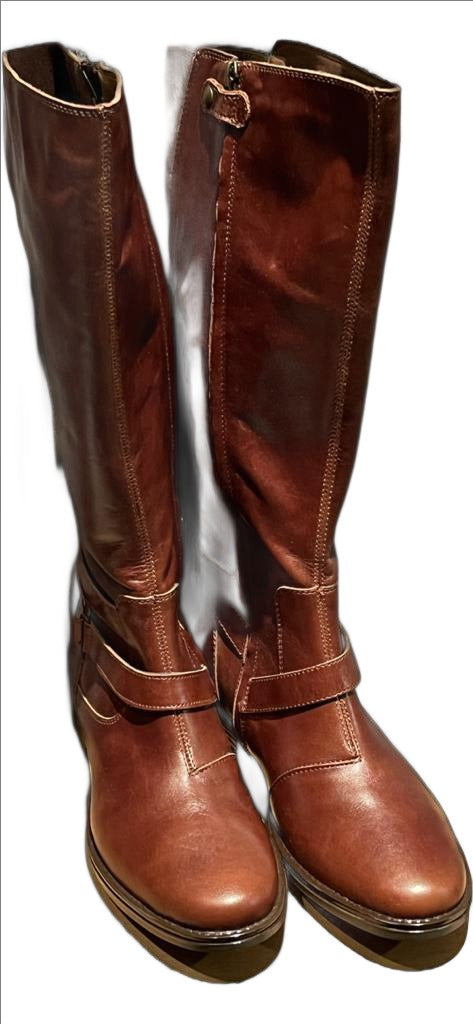 PRIMIGI Brown Leather Boots - UK4