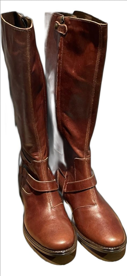PRIMIGI Brown Leather Boots - UK4