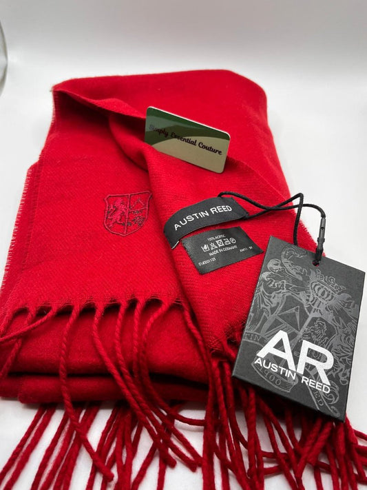 Austin Reed Red Scarf - NEW with Tags