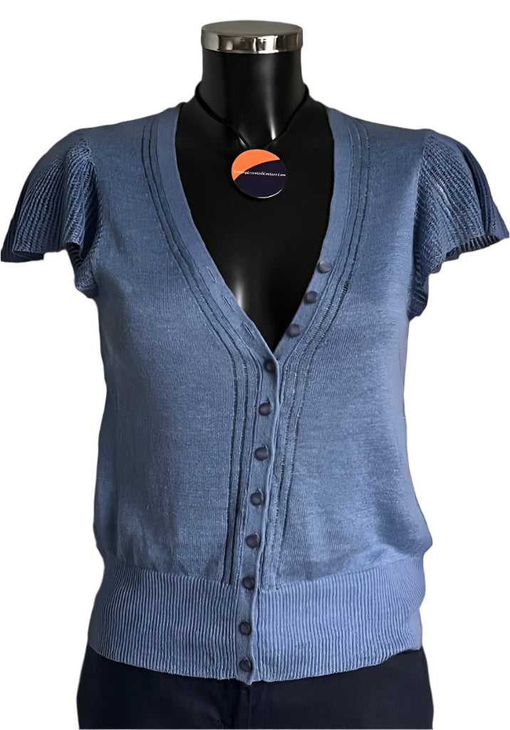 Whistles Blue Cardigan - Size UK10