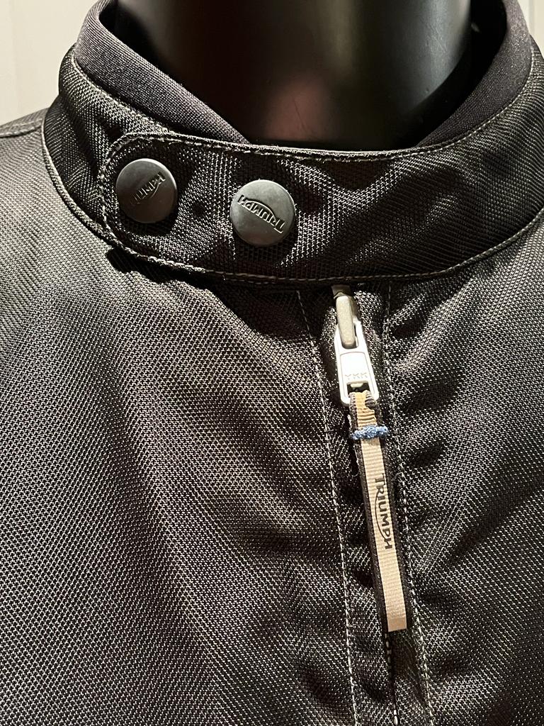Triumph Motorbike Jacket - Collar & Zip