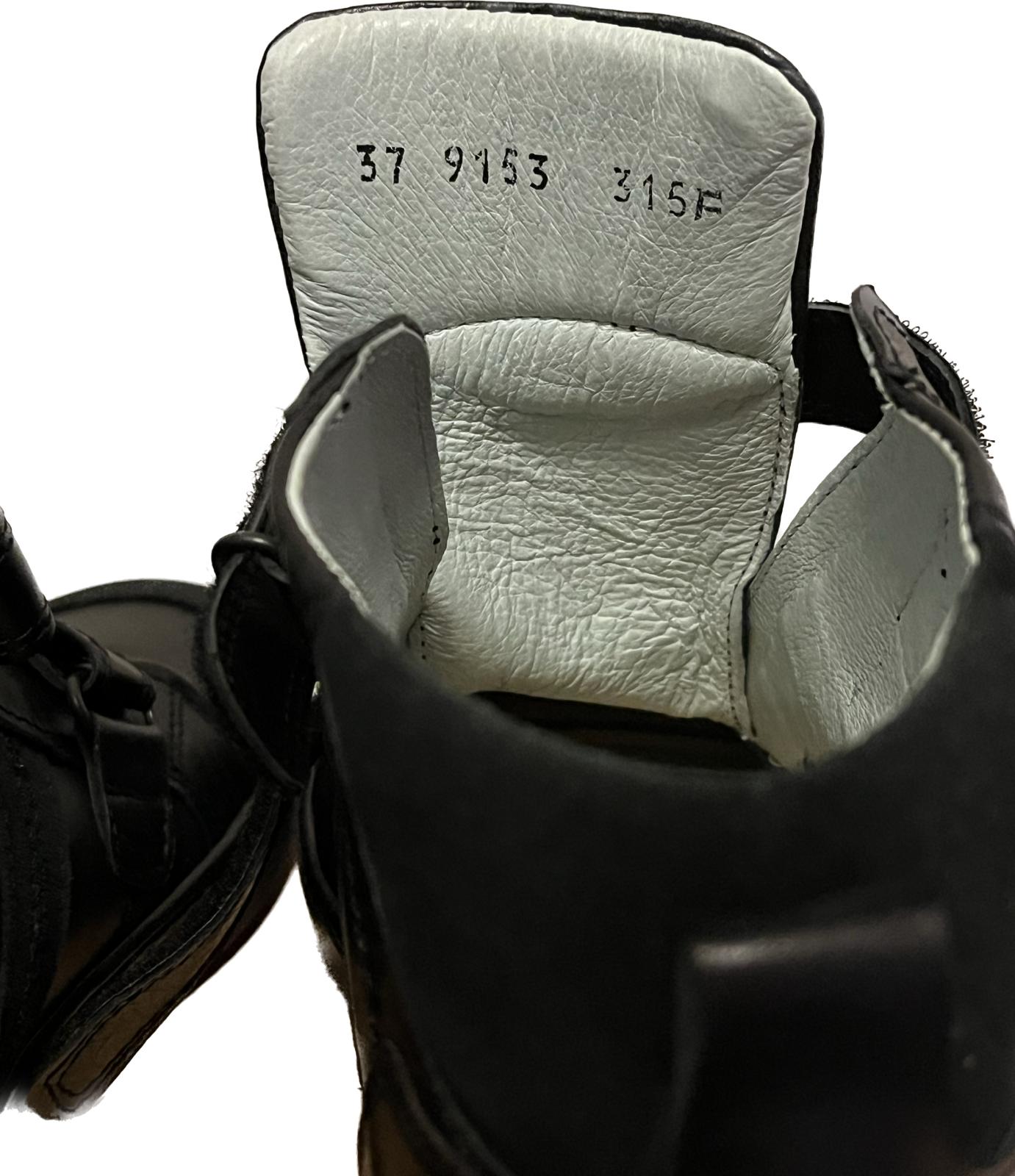 Petasil ANIL Black Leather Shoes size UK4.5 - New with box