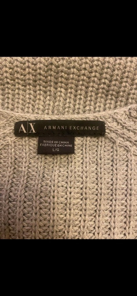 Armani Exch Grey Cardigan - Size UK L