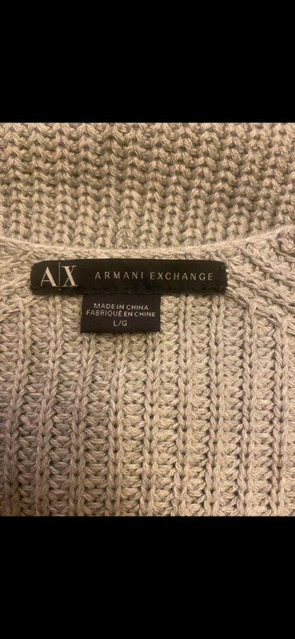 Armani Exch Grey Cardigan - Size UK L
