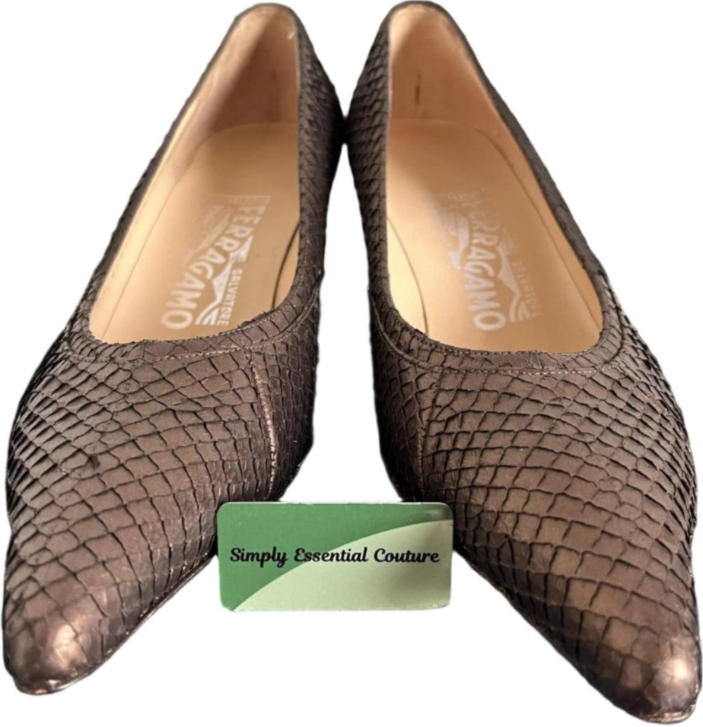 Salvatore Ferragamo Leather Shoes UK7.5