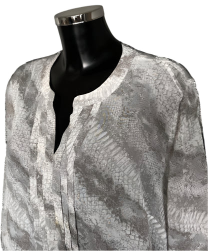 David Emanuel Grey & White Top - UK22