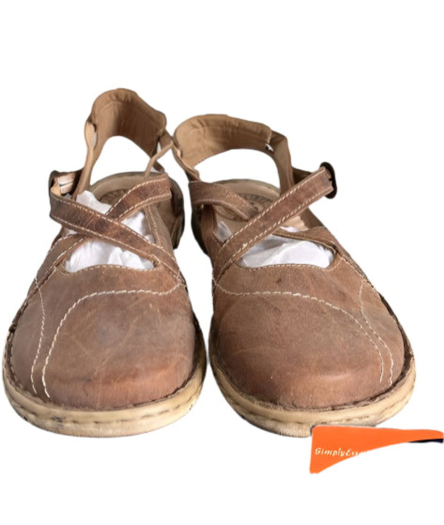 Josef Siebel Brown Leather Sandals - size UK7