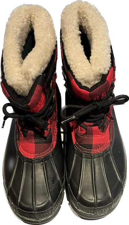Ralph Lauren Red/Black Snow Boots UK5