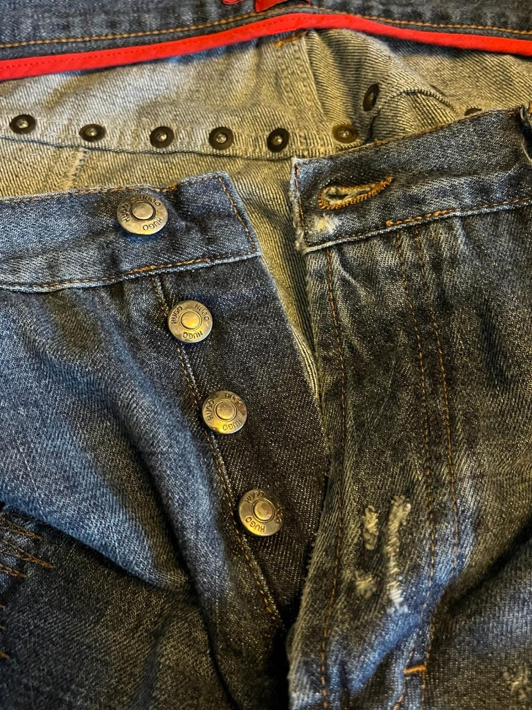 Boss Red Label Patch Jeans W34 - Button Fly
