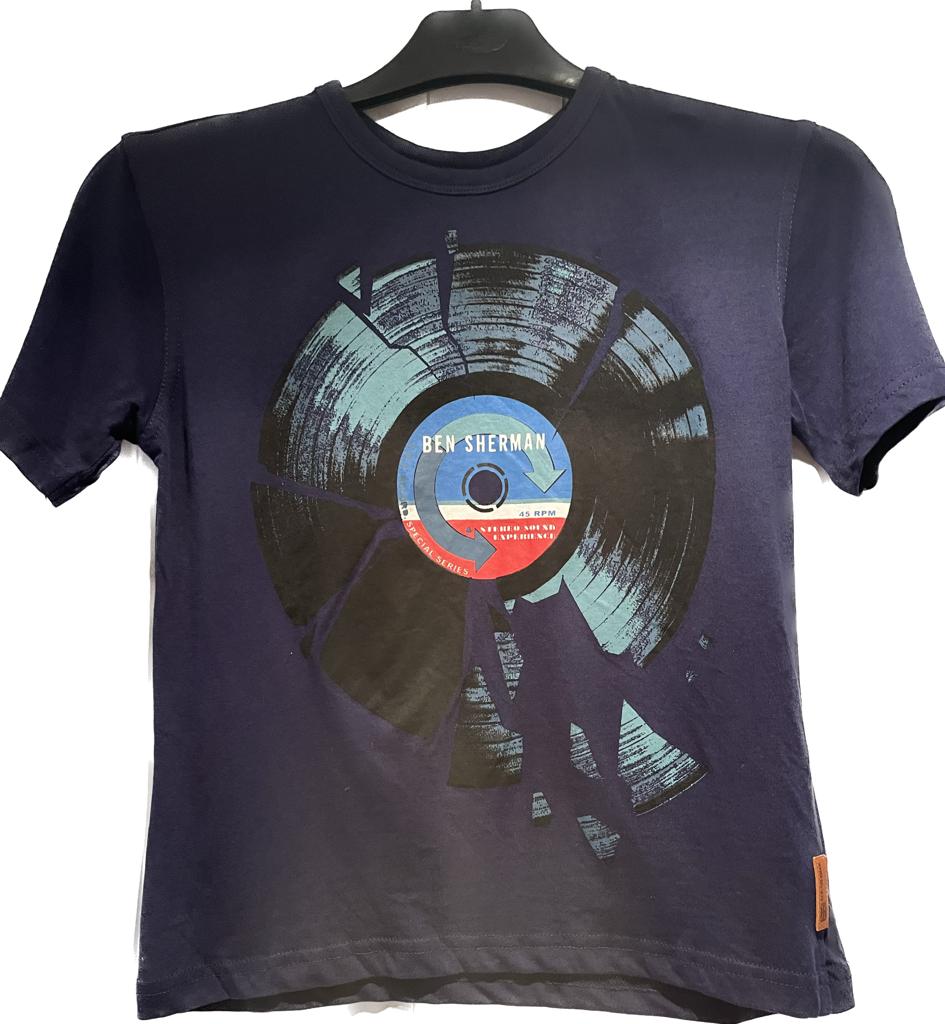 Ben Sherman - 'Record' T-shirt  - Age 10-11yrs - Brand New with Tags
