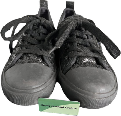 POLO Black Sequin Shoes  UK1.5 Child -  Pre-loved