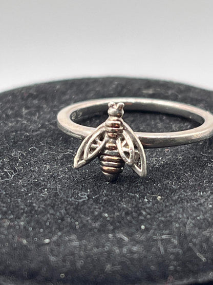 CLOGAU BEE Ring - Silver & Gold