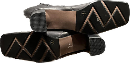 Lilley & Skinner Black Leather Boots Soles