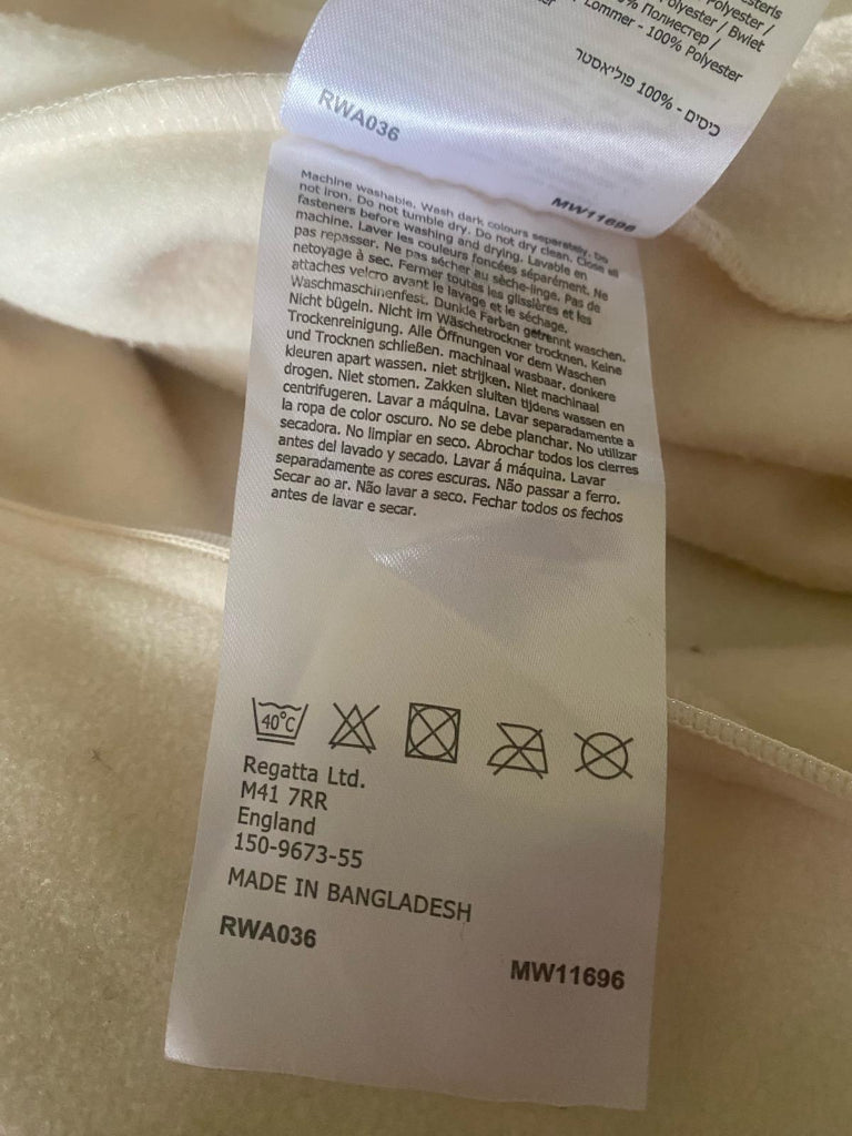 Regatta Cream Fleece - Wash Labels