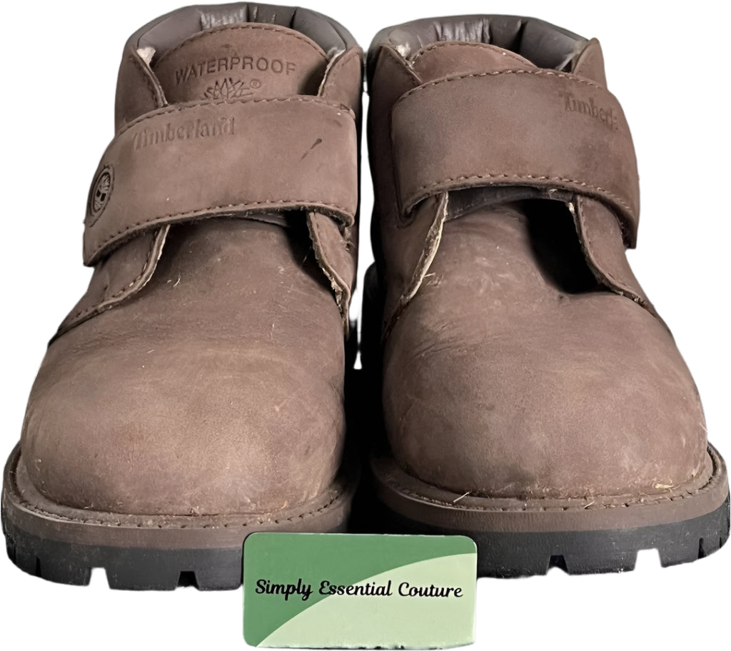 Timberland Brown Leather Boots- Size UK13 - Pre-loved in great condition