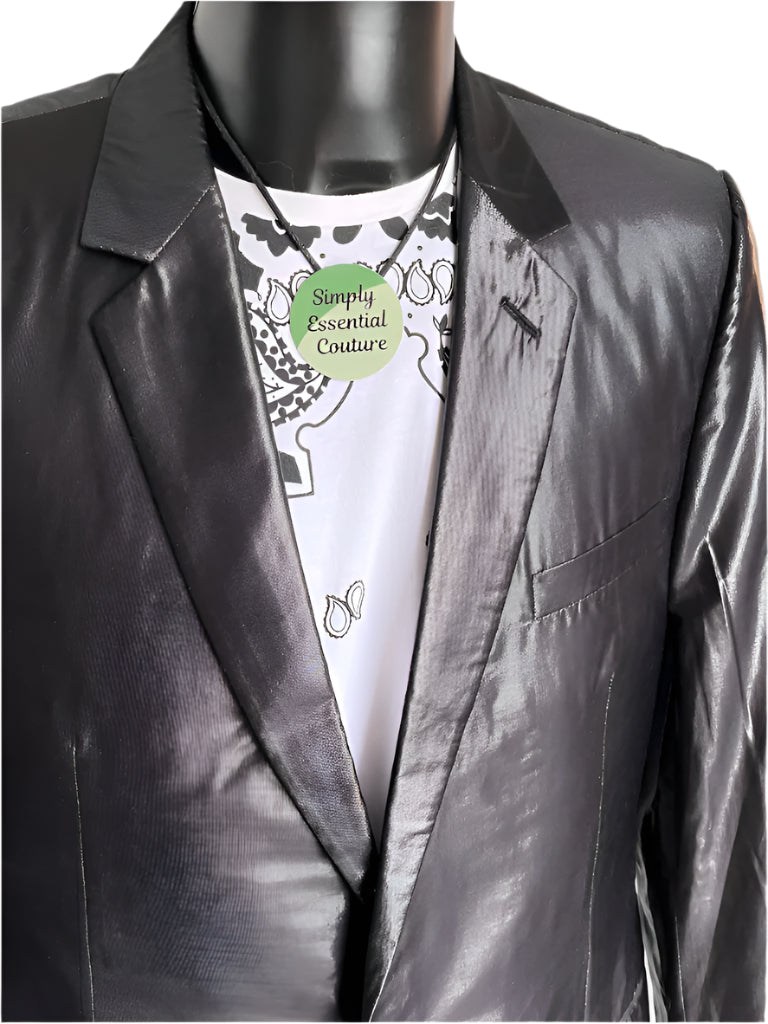 CHRISTIAN DIOR Black Suit - 40" Chest