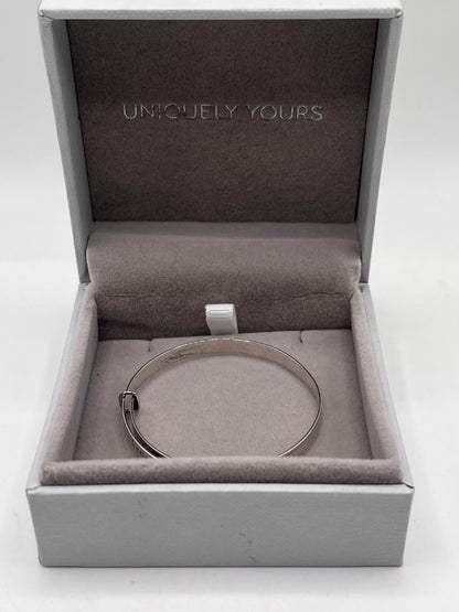 Baby Bangle - 9k White Gold & 925 Silver
