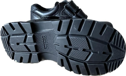 Start-rite Spin Black leather shoes - size from UK 7 1/2H to 10E, NEW in Box