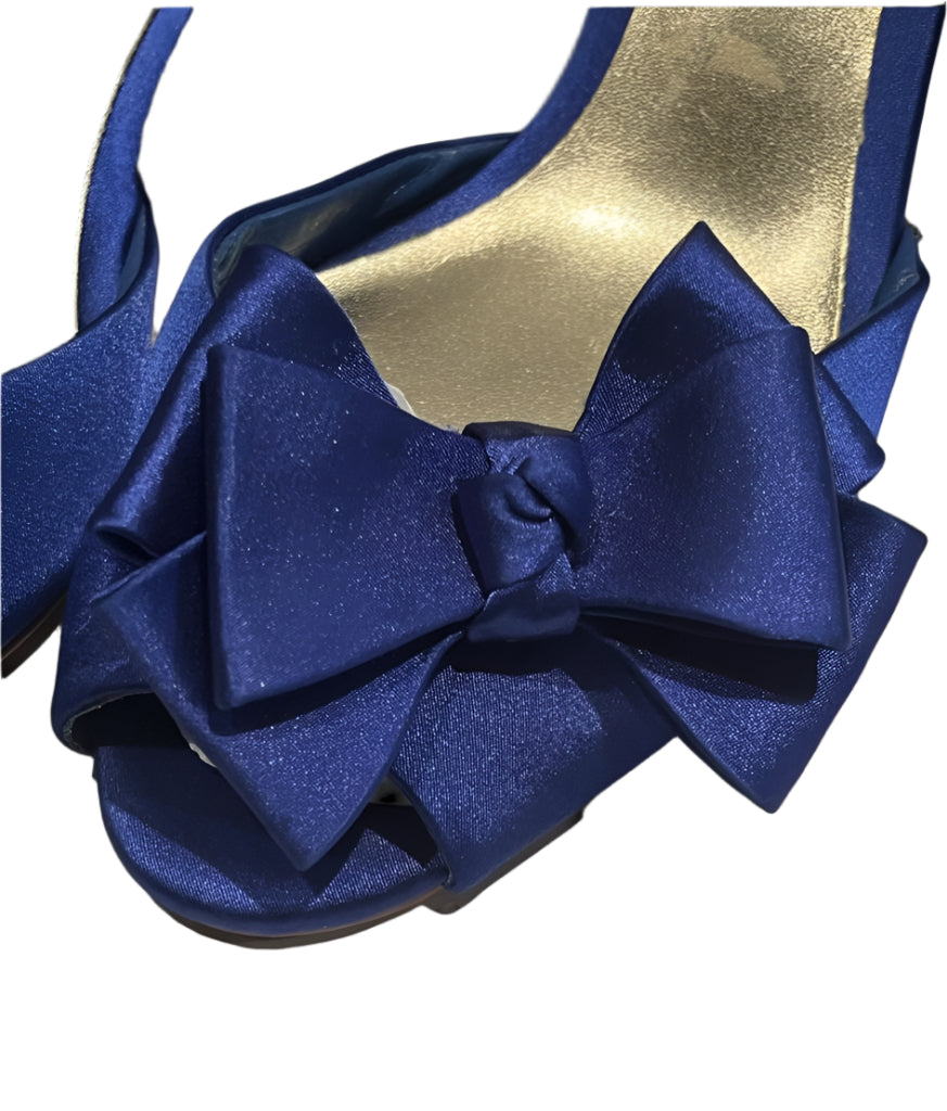 Roland Cartier Royal Blue Shoes  Bow Details