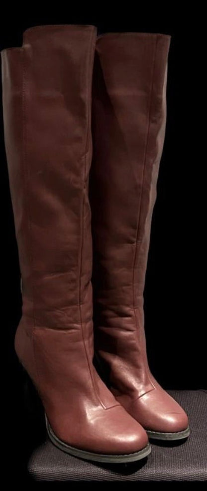 Dorothy Perkins Burgundy  Boots Size UK 7  - Brand New w/o Tags