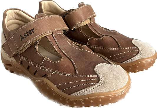 Aster Brown Leather Shoes - EU 33 UK 1 Infant - NEW in Box