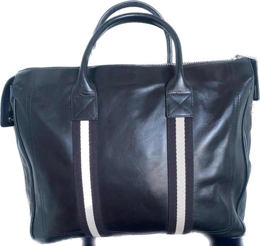 Bally Black Business Bag - Rear