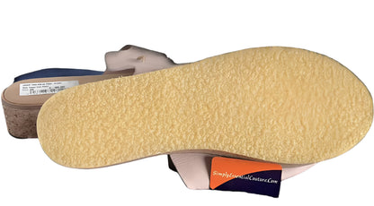 Jigsaw Dusky Pink Leather Sliders - Size UK4