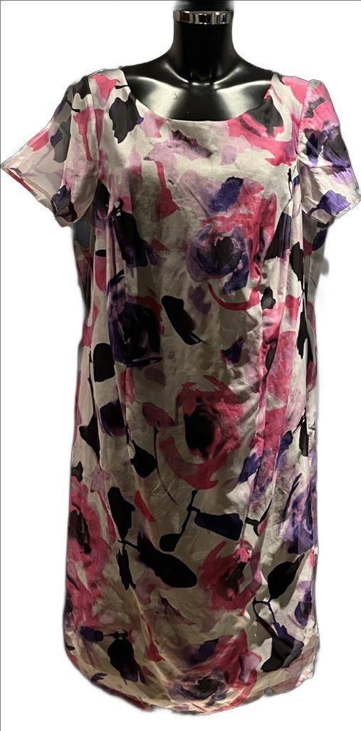 Anne Harvey Silk Dress - Size UK18 - Brand New with Tags