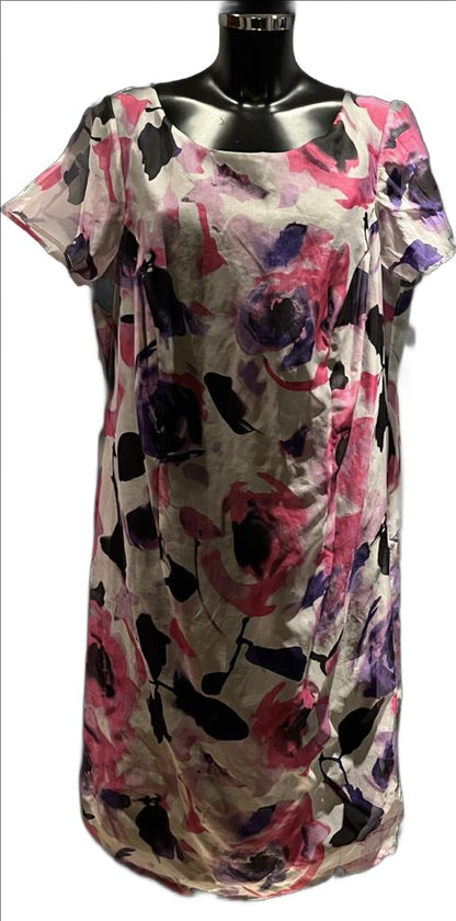 Anne Harvey Silk Dress - Size UK18 - Brand New with Tags