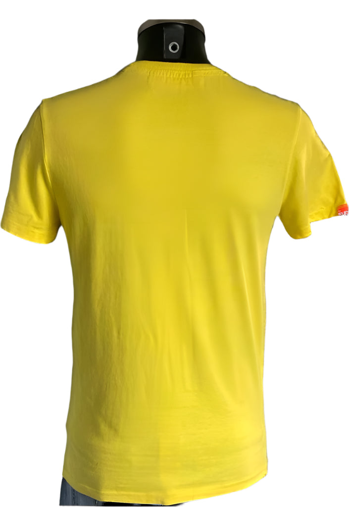 Superdry Yellow T-Shirt - Rear - UK M