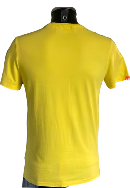 Superdry Yellow T-Shirt - Rear - UK M